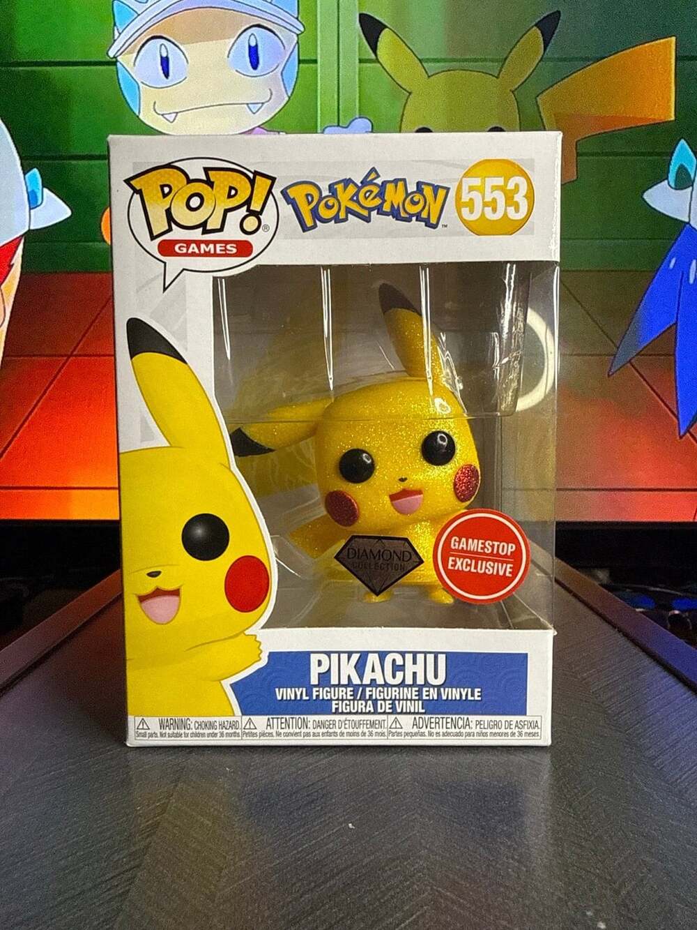Pokemon Pikachu Diamond Collection Funko Pop 553 GameStop Exclusive